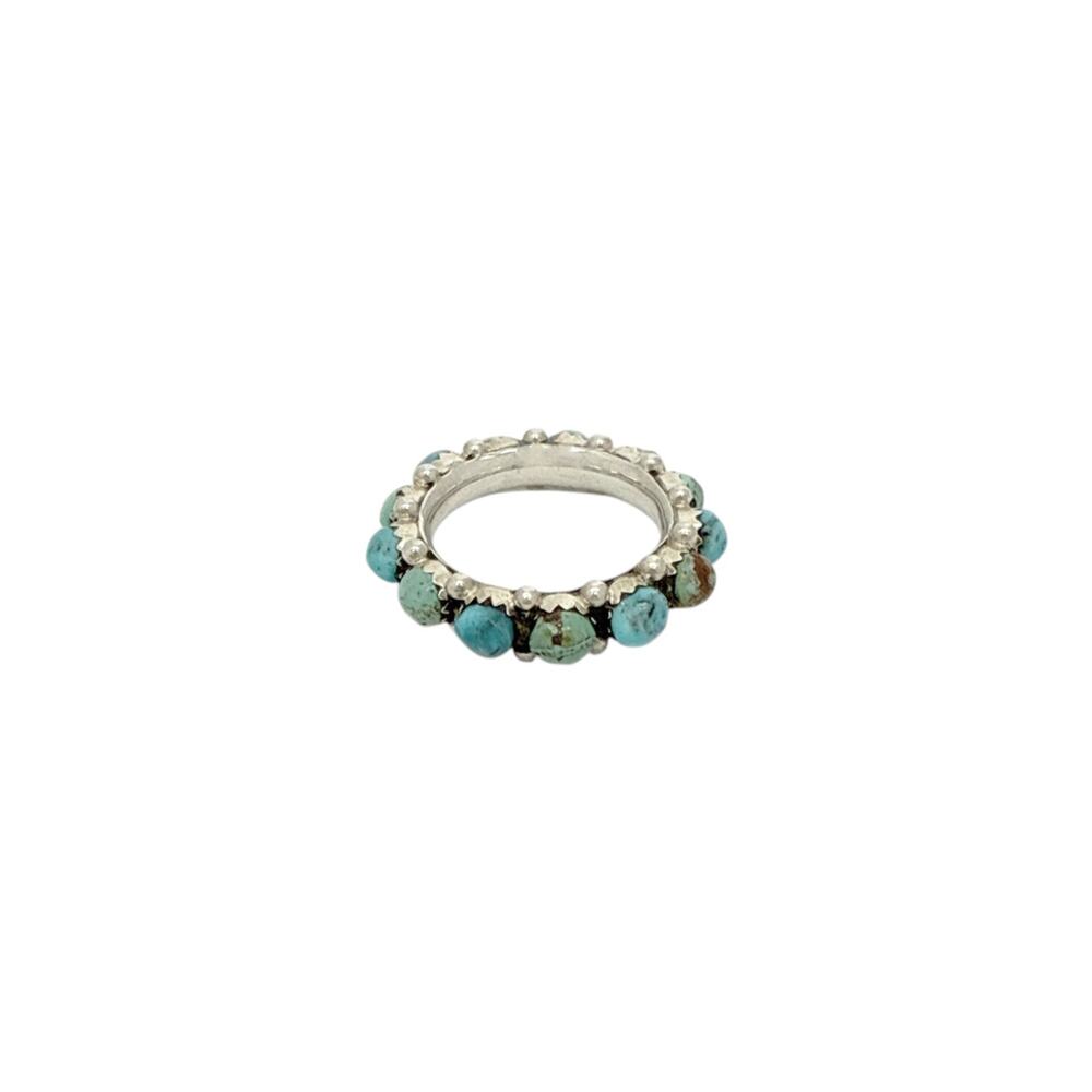 TURQUOISE TUESDAY Wild Romance Eternity Ring Turquoise & Silver 6